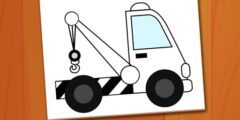 Coloring Book: Excavator Trucks